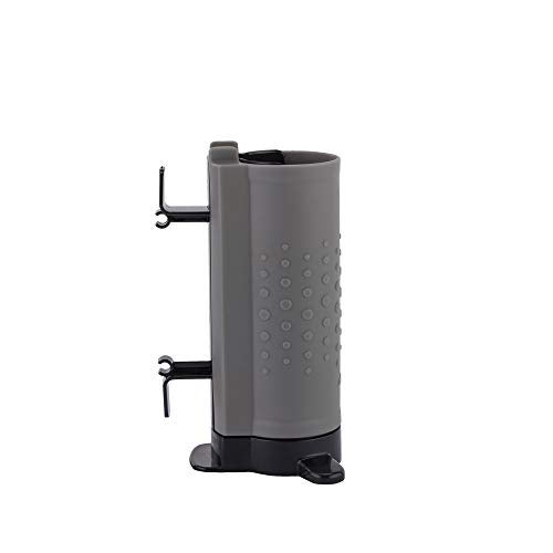 Minky Homecare 2 in 1 Styling Pod - Heat Resistant Soft Silicone Flat Iron and Curling Iron Holder and Styling Mat - Space Saving Bathroom Countertop Organizer - Grey - Image 3