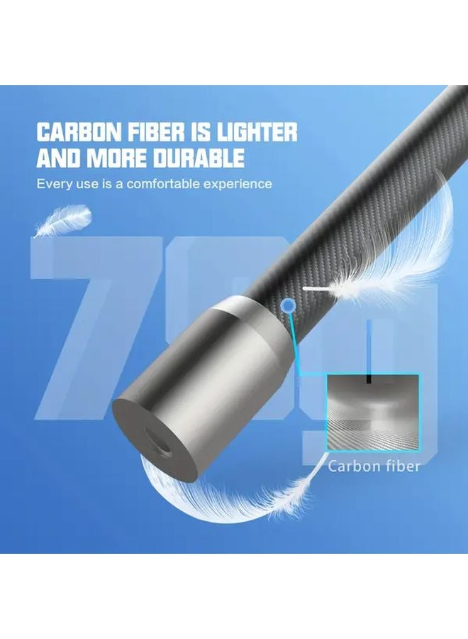 Black Carbon Fiber Camera Mounting Kit for GoPro Insta360 DJI Adjustable Extension Rod - Image 4