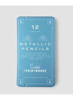 PrintWorks 12 Colour Pencils Metallic Tone Theme By PrintWorks  - Image 1