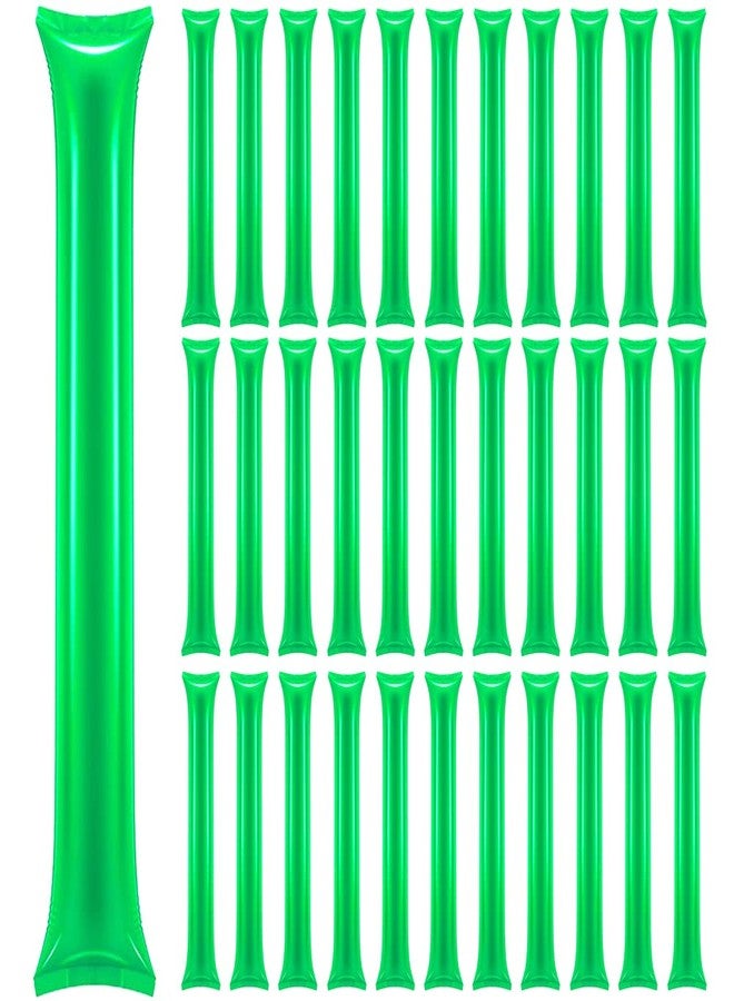 Lovecheer 50PCS Green Thunder Sticks Noise Makers Thicken Cheering Sticks Plastic Inflatable Bam Bam Boom Stick for Christmas New Year Football Party - Image 1