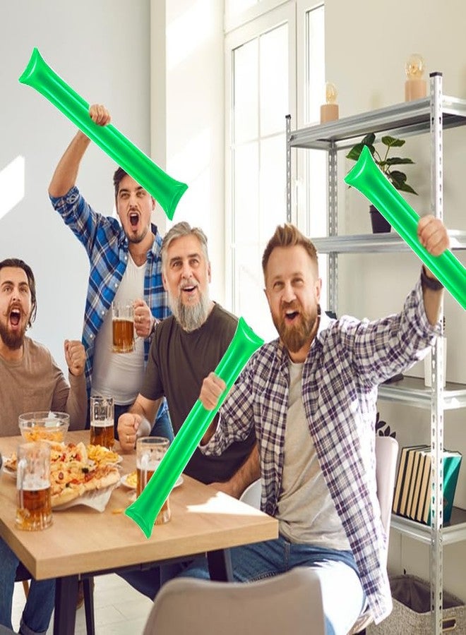 Lovecheer 50PCS Green Thunder Sticks Noise Makers Thicken Cheering Sticks Plastic Inflatable Bam Bam Boom Stick for Christmas New Year Football Party - Image 5