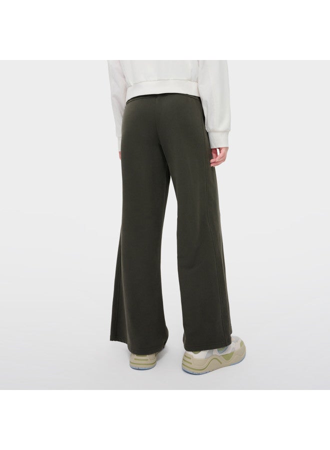 FILA Women'S Fusion Series Knit Pants Fashion Loose Casual Versatile Wide Leg Pants - Image 5