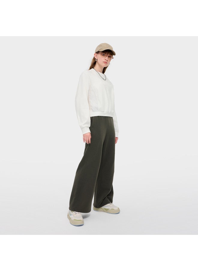 FILA Women'S Fusion Series Knit Pants Fashion Loose Casual Versatile Wide Leg Pants - Image 2