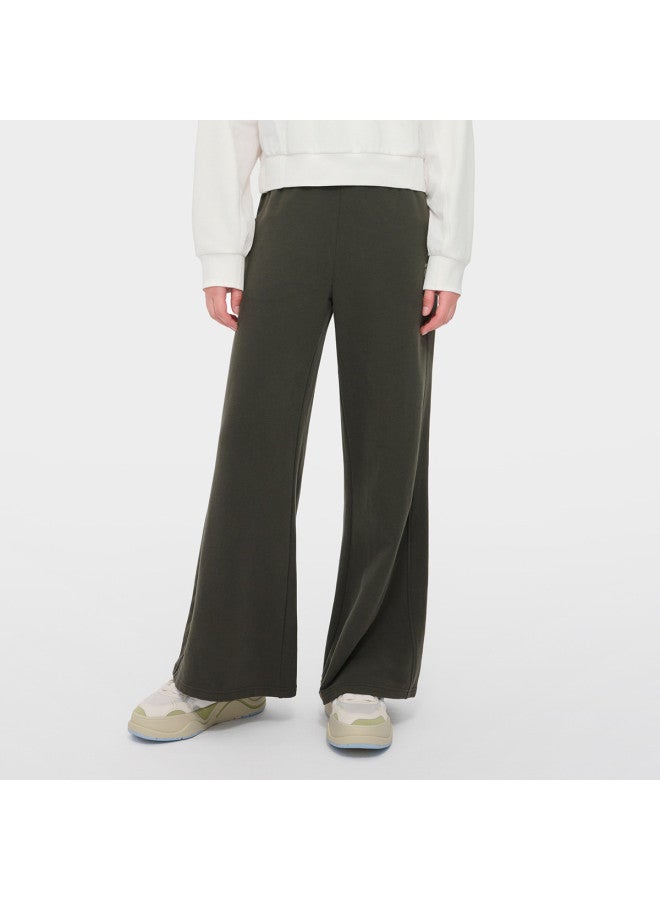 FILA Women'S Fusion Series Knit Pants Fashion Loose Casual Versatile Wide Leg Pants - Image 4