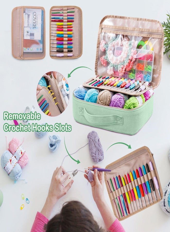 MYBAGZING Crochet Kit for Beginners with Yarn Storage Bag, 10pcs Crochet Hooks 2.0-6.0 mm, 10 Skeins Yarn for Crocheting, Knitting Accessories, 58pc Crochet Starter Kit for Adults - Image 3
