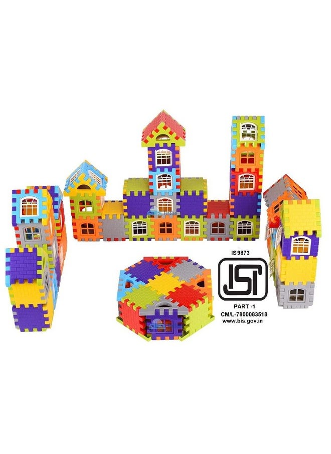 FunBlast FunBlast Building Blocks for Kids, Small Size House Building Blocks with Windows, Block Game for Kids (120 Pcs Blocks with 16 Windows)  - Image 3