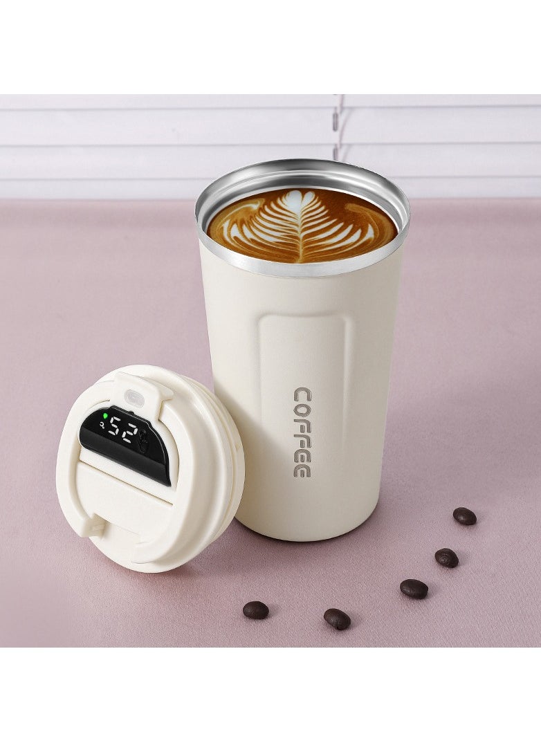 Coffee - Intelligent Digital Display 510ml 304 Stainless Steel Coffee Cup Thermal Mug Office Termal Cafe  Travel Insulated Bottle - Image 1