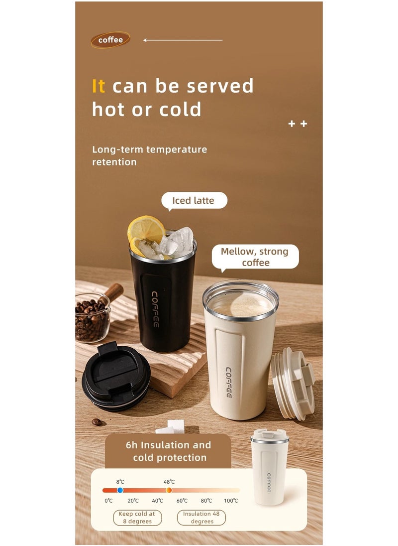 Coffee - Intelligent Digital Display 510ml 304 Stainless Steel Coffee Cup Thermal Mug Office Termal Cafe  Travel Insulated Bottle - Image 1