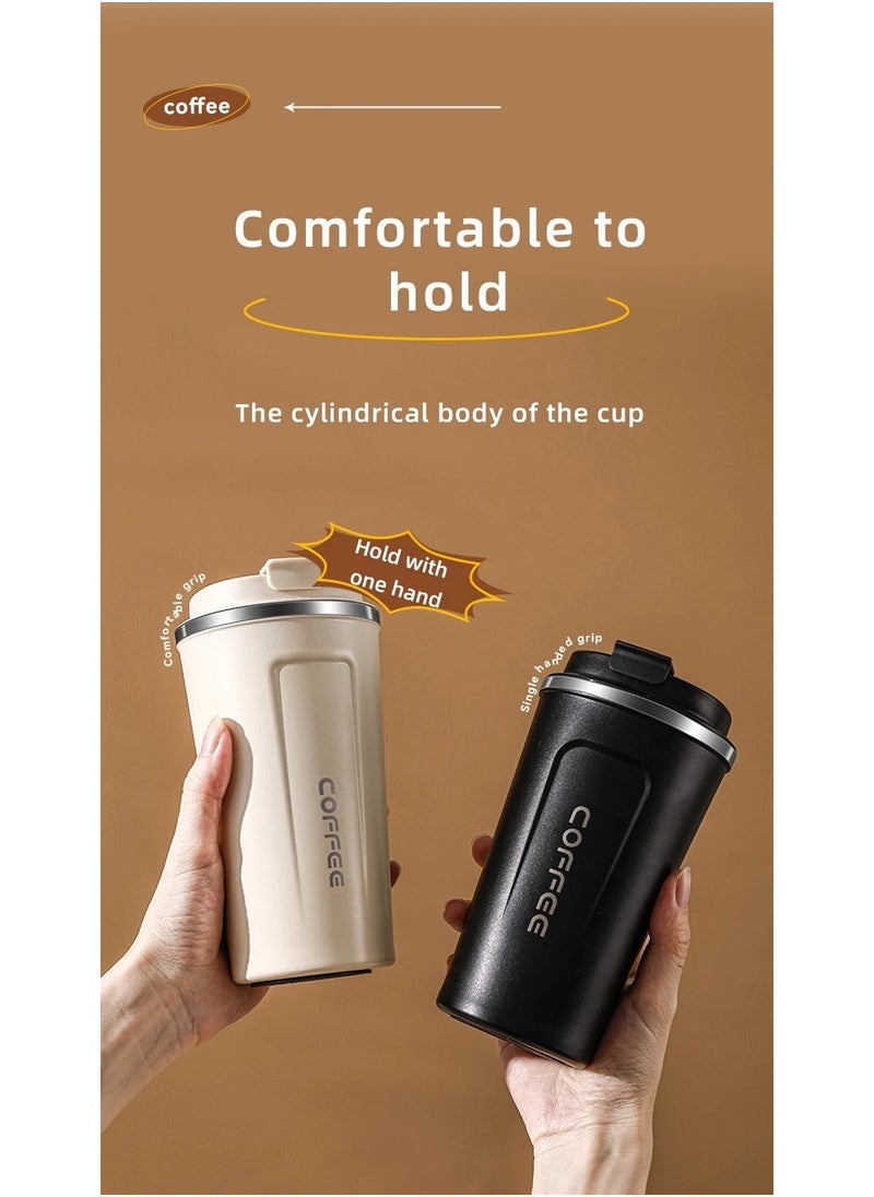 Coffee - Intelligent Digital Display 510ml 304 Stainless Steel Coffee Cup Thermal Mug Office Termal Cafe  Travel Insulated Bottle - Image 1