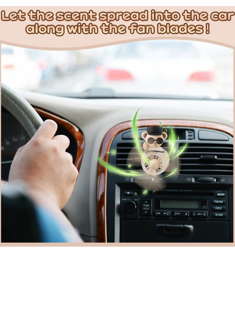 SYOSI Car Air Fresheners, Cartoon Bear Diffuser for Outlet, Cute Aromatherapy Auto Parts Suitable Interior Decoration Unisex - Image 3