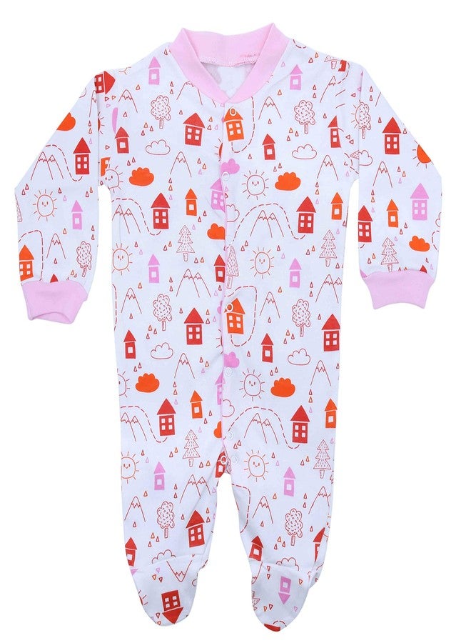 REVOLTEK Baby Cotton Multicolor Romper Body Suite for New Born Baby - Image 1