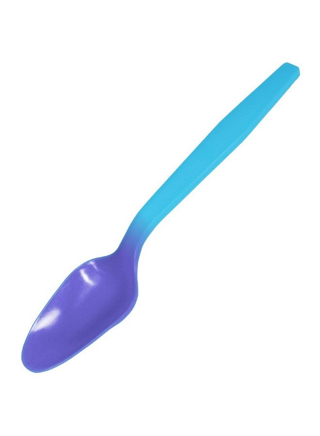 AAkron Color Changing Reusable Mood Spoon, Set of 24, Assorted Colors, BPA Free, reacts to cold food temperatures and changes color - perfect for ice cream - MADE IN USA - Image 3