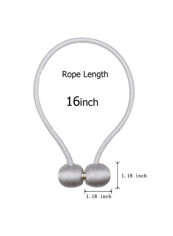 4 حزم قوية المغناطيسية ستارة Tiebacks ديكور الستار ربطة الستار ربطة Tiebacks حبل للمكتب المنزلي فندق - Image 4