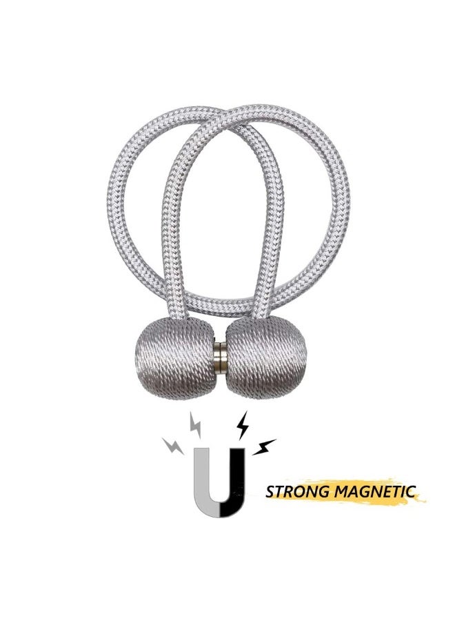 4 حزم قوية المغناطيسية ستارة Tiebacks ديكور الستار ربطة الستار ربطة Tiebacks حبل للمكتب المنزلي فندق - Image 5