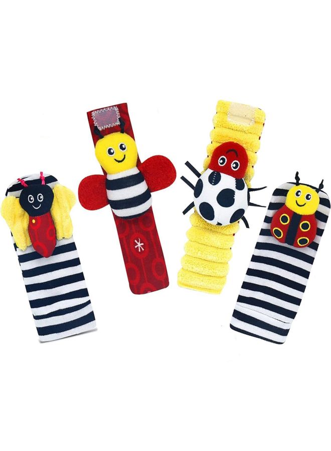 Baby Rattle Socks Baby Wrist Finder Sensory Toys Wrist Rattle Foot Finding Toys-Color:Bee Suit  - Image 3