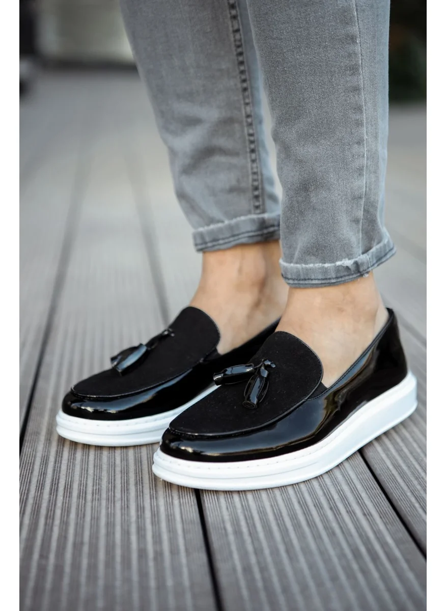 Chekich CH002 Rbt Loafer Verniciata Men's Shoes Black