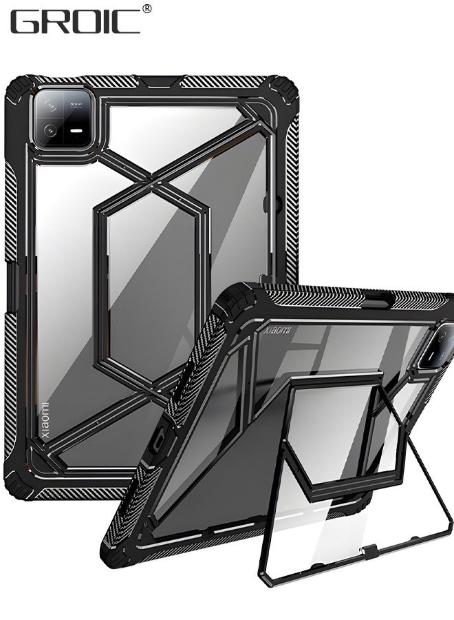 GROIC Tablet Case,Case For Xiaomi Pad 6 / Xiaomi Pad 6 Pro,180° Rotatable Handle Stand Case ,Shatter-Resistant Shell, Drop-Proof Case for Tablet  - Image 1