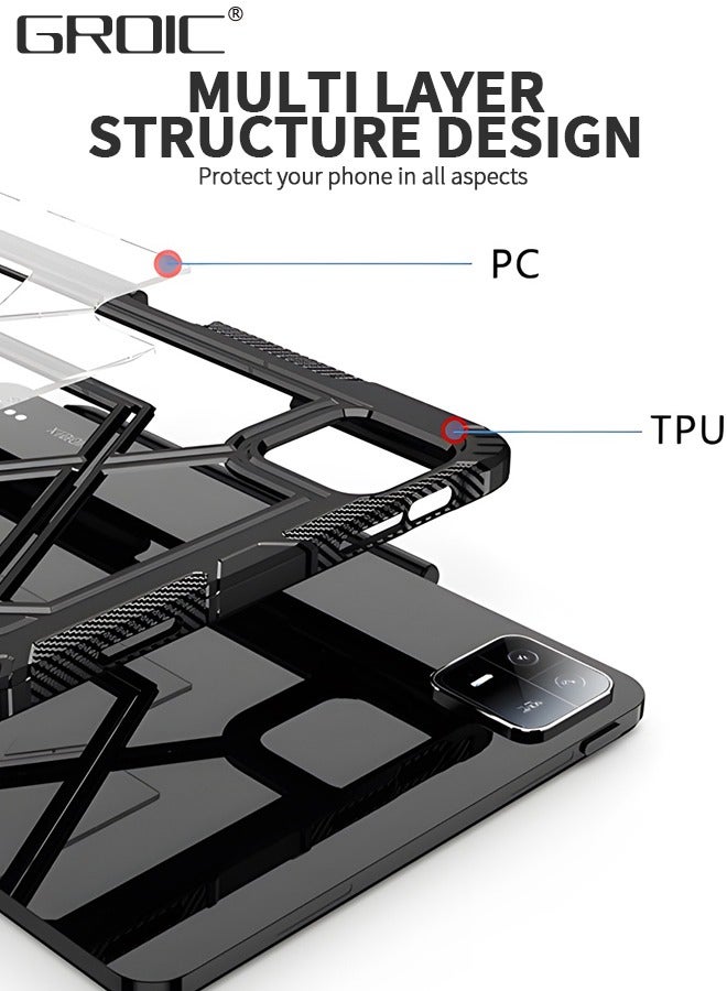 GROIC Tablet Case,Case For Xiaomi Pad 6 / Xiaomi Pad 6 Pro,180° Rotatable Handle Stand Case ,Shatter-Resistant Shell, Drop-Proof Case for Tablet  - Image 3