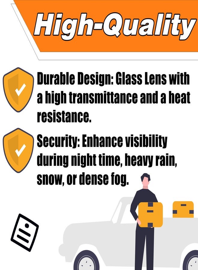 LEVANLIGHT مجموعة مصابيح الضباب LEVANLIGHT متوافقة مع سيارات تويوتا راف 4 موديلات 2004-2005 / تويوتا أفالون موديلات 2005-2007 / تويوتا 4 رانر موديلات 2006-2009 / لكزس ES330 موديلات 2005-2006، مصابيح ضباب بديلة أصلية (راف 4 موديلات 2004-2005) - Image 4