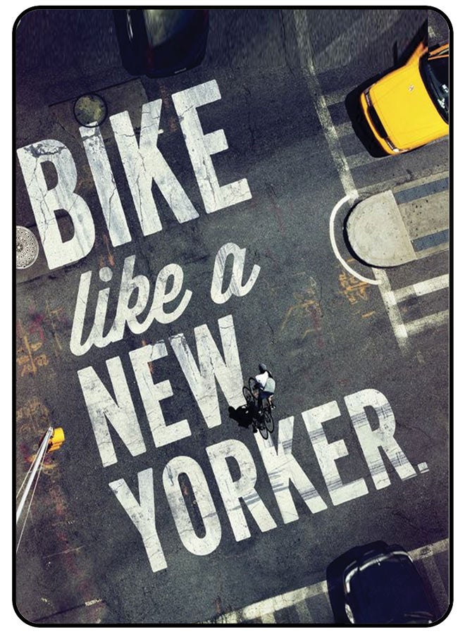 EYE CATCH Protective Case Cover For Samsung Galaxy Tab S9 FE Bike Like A New Yorker - Image 1