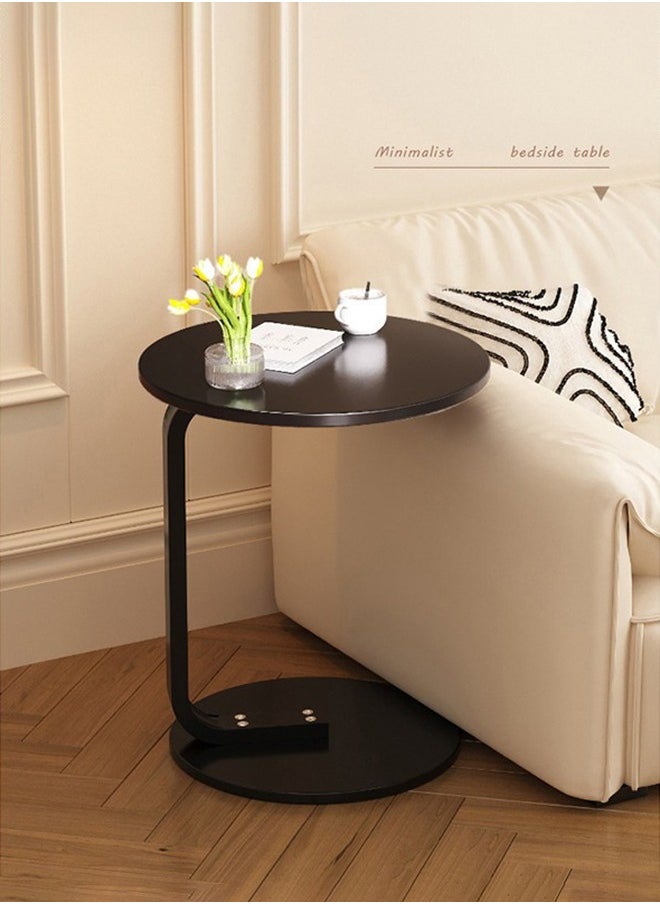 XiuWoo - Nordic Style Round Coffee Table – Sturdy Sofa Side Table/End Table for Living Room, 40x40x60cm - Image 1