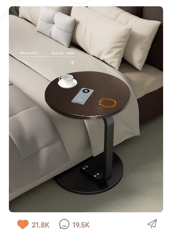 XiuWoo - Nordic Style Round Coffee Table – Sturdy Sofa Side Table/End Table for Living Room, 40x40x60cm - Image 1