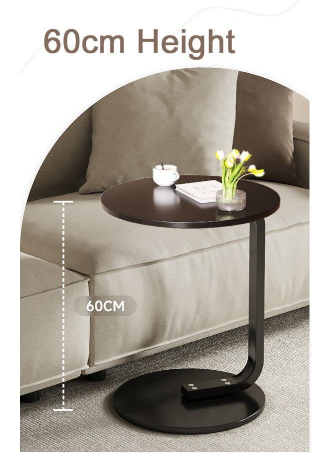 XiuWoo - Nordic Style Round Coffee Table – Sturdy Sofa Side Table/End Table for Living Room, 40x40x60cm - Image 1