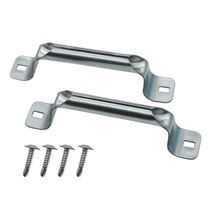 Abeicy 2 Pack Heavy Duty Garage Door Pull Handles for Most Bottom Lift Handle Replacement Sliding Barn Shed Silver