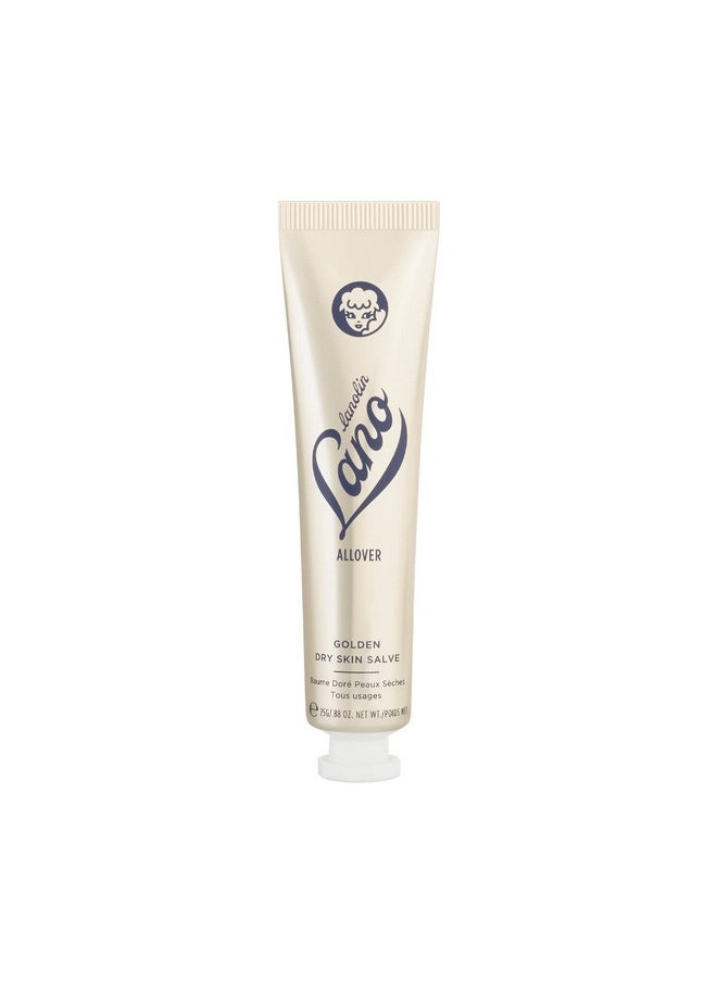 Lanolips - Golden Dry Skin Salve - Lanolin Oil Healing Ointment With Vitamin E & Manuka Honey - Body Moisturizer For Dry Skin - Relief For Dry Hands & Cracked Lips - Dermatologist Tested (25G) - Image 1