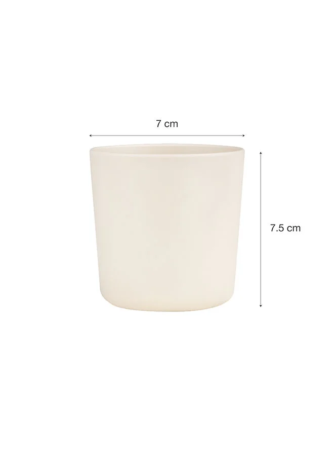 Citron Set of 4 Unbreakable Cups 100% Organic, Reusable, Biodegradable, Environment Friendly, And Unbreakable - Pink/Cream