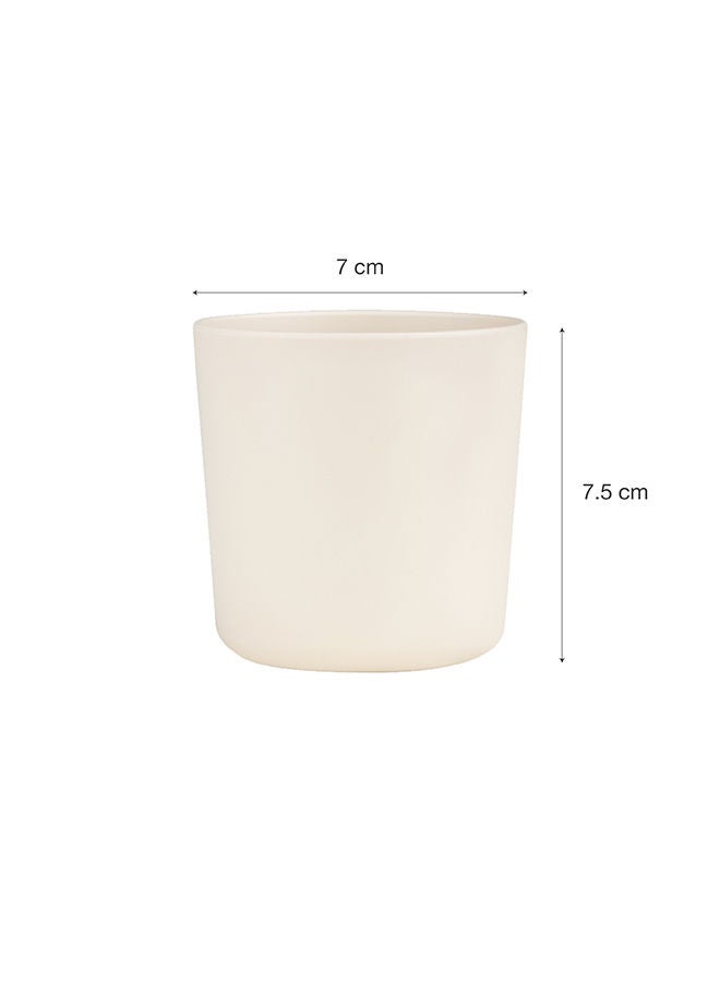 Citron Set of 4 Unbreakable Cups 100% Organic, Reusable, Biodegradable, Environment Friendly, And Unbreakable - Pink/Cream - Image 5