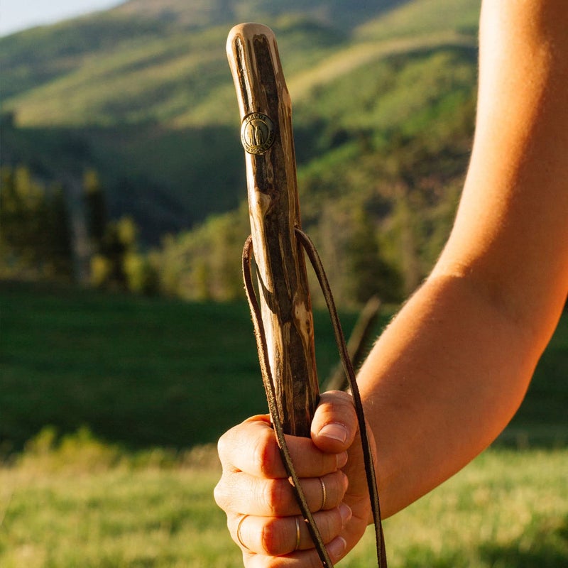 Brazos Rustic Wood Walking Stick, Ironwood, Traditional Style Handle, for Men & Women, Made in The USA, 55" - Image 4