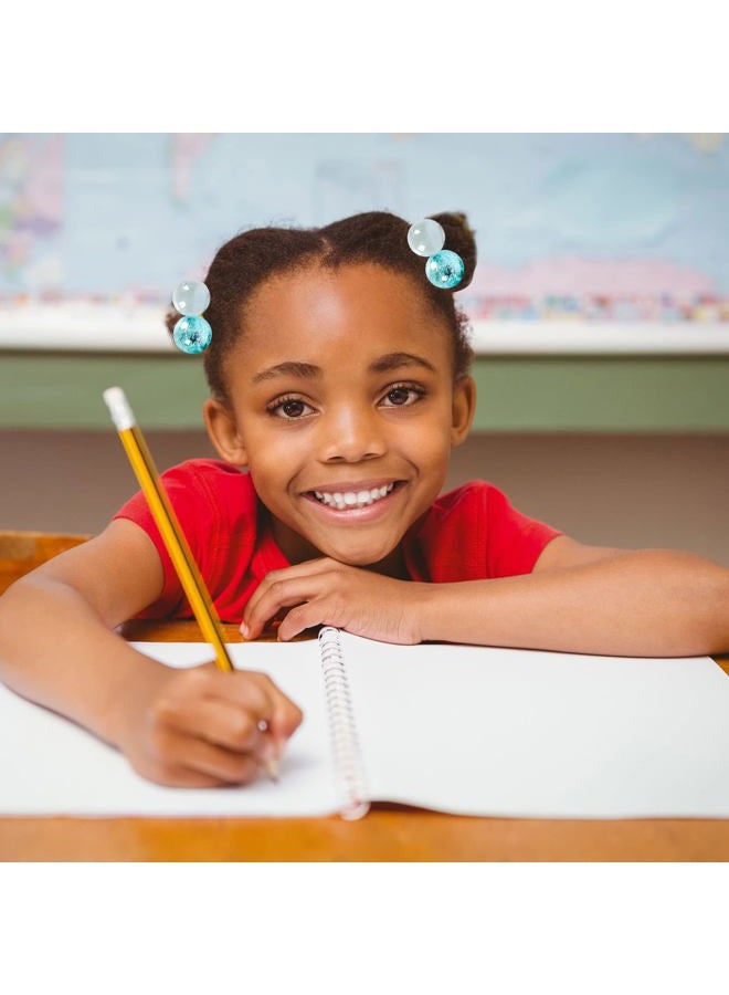 Whaline 10Pcs Colorful Double Ball Hair Ties with Twin Beads - Bubble Ponytail Holders, Cute No-Damage Accessories for Girls and Women - Image 5