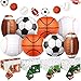 Tuanse Sports Party Decorations Set for Birthday 8 Hanging Lanterns 4 Tablecloths 2 Banners Basketball Soccer Football Birthday Themed Party Supplies - Image 4