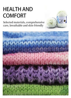 MileMelo 2-Piece Hand Knitting Wool White  - Image 5