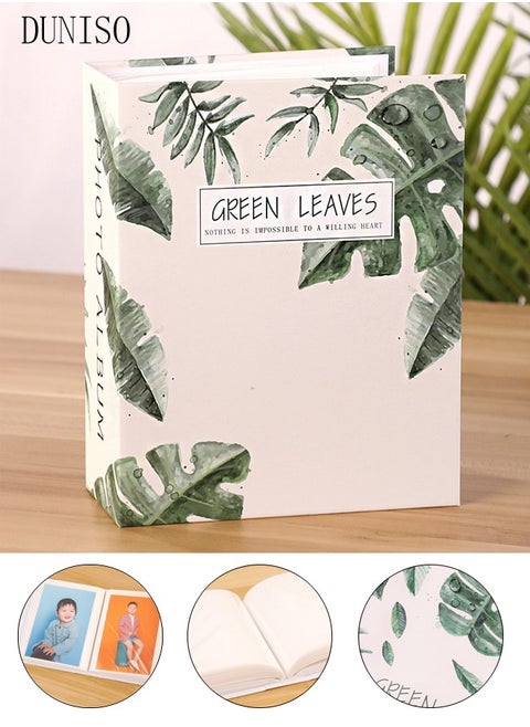 100 Pockets Foil Stamping Photo Album for 6 Inches Photos Portable Photo Album for Family Wedding Boys Girls