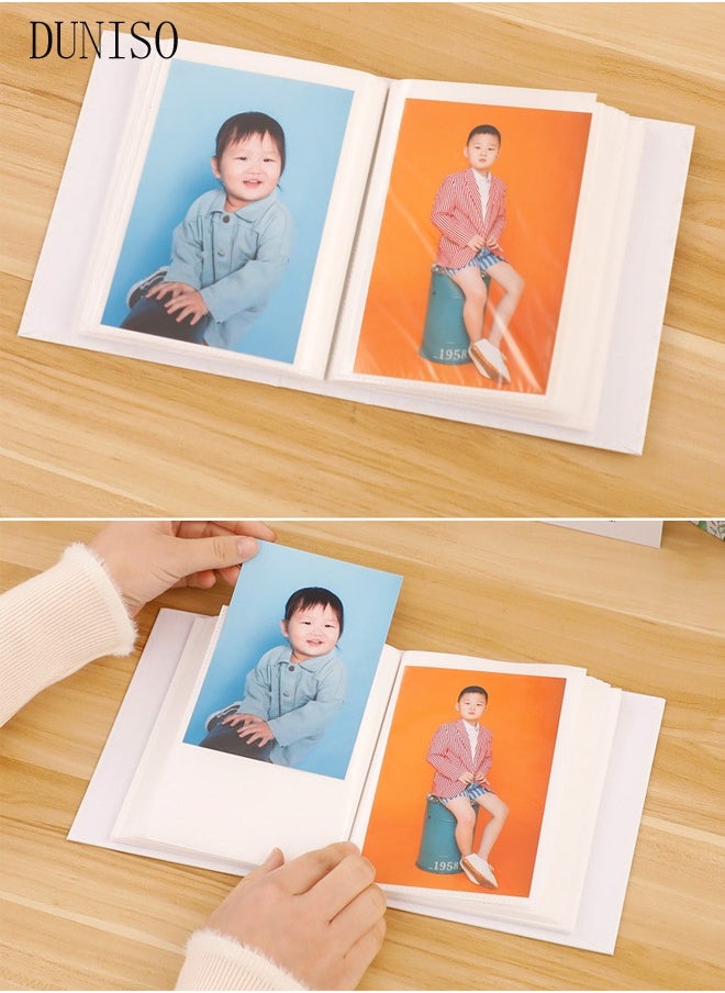 DUNISO 100 Pockets Foil Stamping Photo Album for 6 Inches Photos Portable Photo Album for Family Wedding Boys Girls  - Image 3