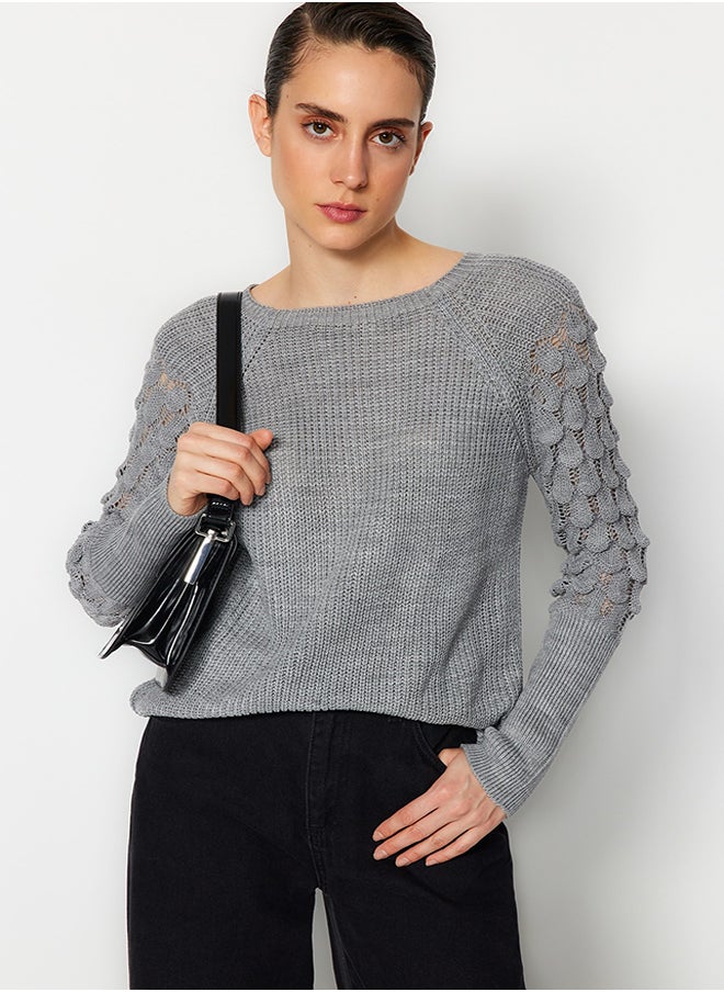 Gray Textured Crew Neck Knitwear Sweater TWOAW20KZ0130 - pzsku/ZB3DFCC7050ACD23B33C0Z/45/_/1730941027/fd69e39e-6e14-44ac-a119-c535c0ea27a4