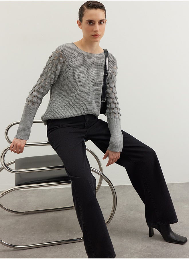 Gray Textured Crew Neck Knitwear Sweater TWOAW20KZ0130 - pzsku/ZB3DFCC7050ACD23B33C0Z/45/_/1730941028/5c62b6c3-c98f-4d09-9814-69f2c9dabc51