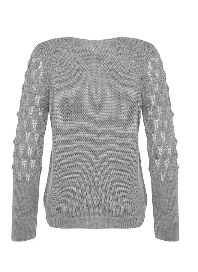 Gray Textured Crew Neck Knitwear Sweater TWOAW20KZ0130 - pzsku/ZB3DFCC7050ACD23B33C0Z/45/_/1730941032/d06859ea-6dcf-4918-99c8-13a44a25924c