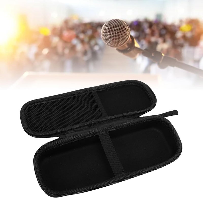 Zopsc Shockproof Water proof Wireless Microphone Case Hard Shell Travel Storage Bag with Dual Zipper for 1 Mic Receivers Cables Accessories - Image 4