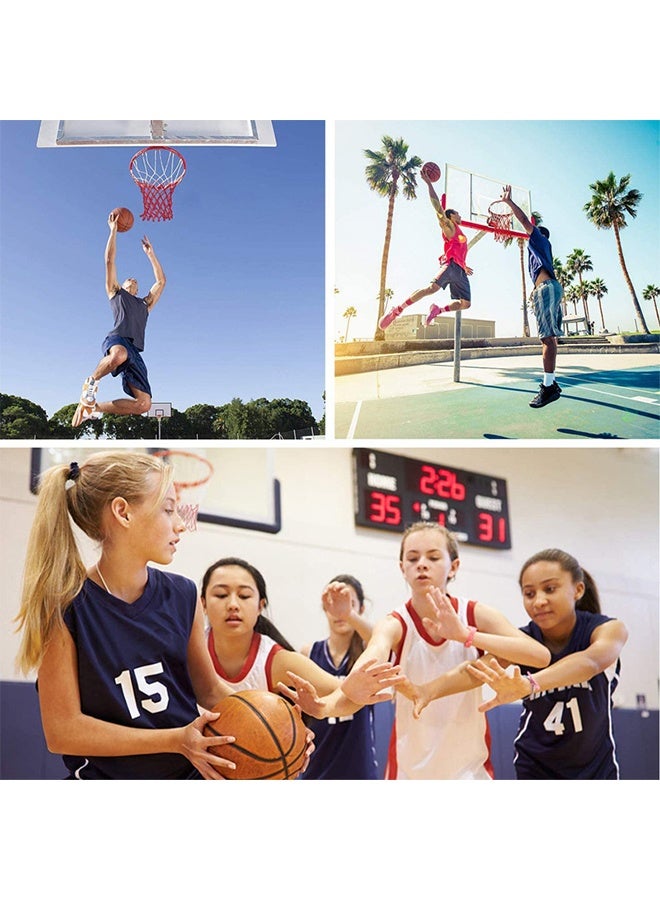 Generic 2-Piece Basketball  Wire diameter, Wire diameter All Weather Anti Whip 12 Loops for Indoor Outdoor Professional Competitions - Image 3