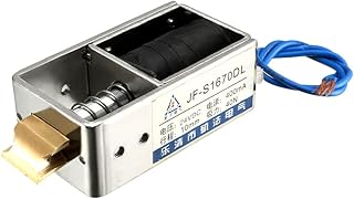uxcell DC 24V 40N 10mm Pull Type Open Frame Solenoid Electromagnet Linear Motion JF-S1670DL - Image 1