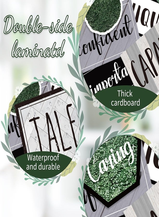 FYSUIMU 26Pcs Modern Farmhouse Inspirational Bulletin Board Motivational Sayings Paper Cutouts with 100Pcs Glue Points for Back to School Party Classroom Craft Wall Decor - Image 3