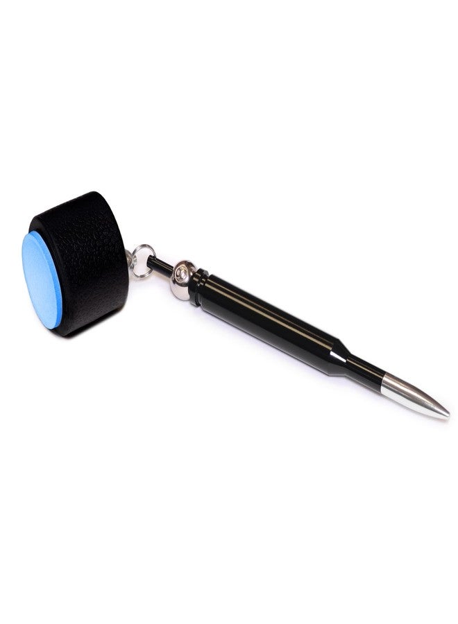 OKKO Round Bullet Pocket Chalker Billiard Pool Cue Chalk Holder Black - Fits Taom Chalk - Image 2