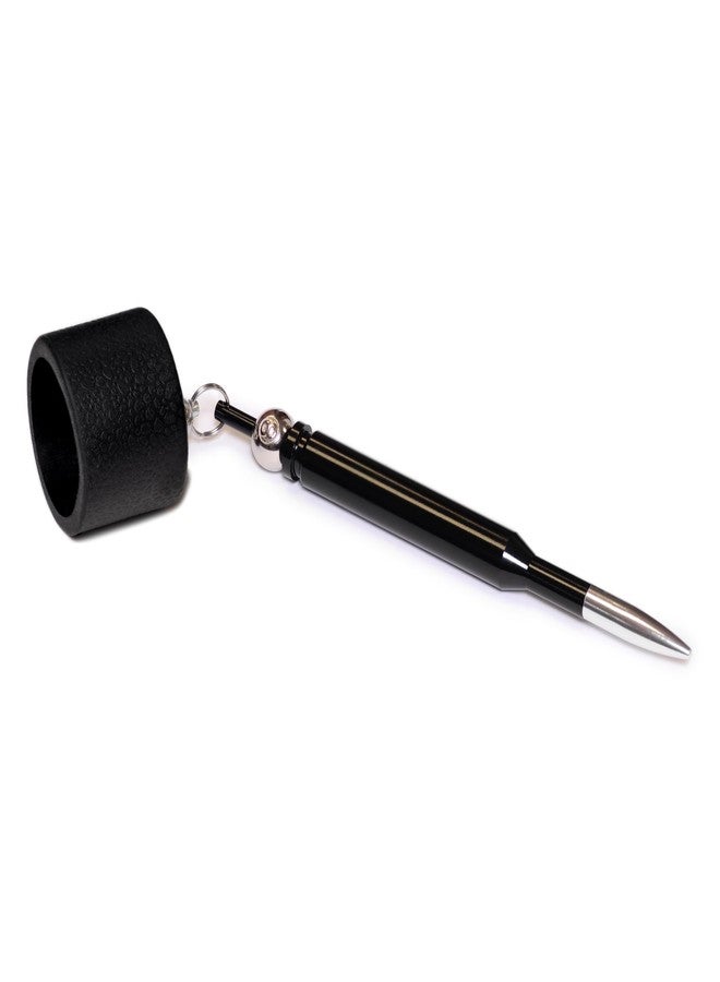 OKKO Round Bullet Pocket Chalker Billiard Pool Cue Chalk Holder Black - Fits Taom Chalk - Image 1