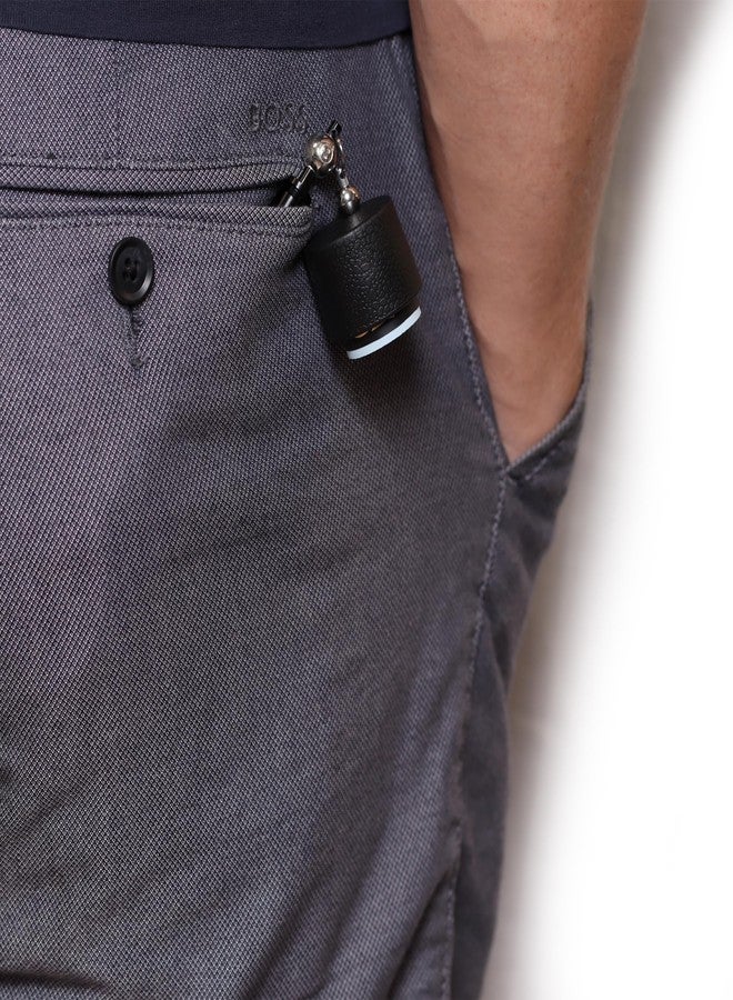 OKKO Round Bullet Pocket Chalker Billiard Pool Cue Chalk Holder Black - Fits Taom Chalk - Image 3
