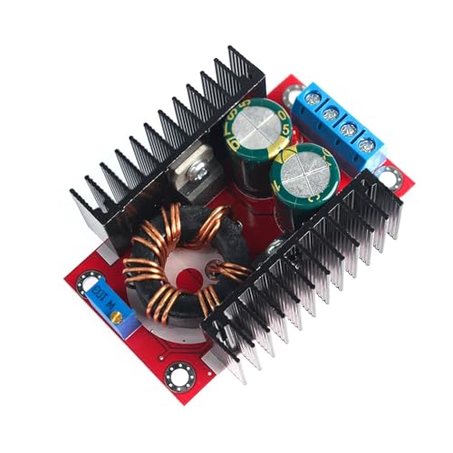 amiciSmart 150W DC to DC Converter - 10A Adjustable Step-Up Boost Converter, 10~32V Input to 12~35V Output, High-Efficiency Power Supply - Image 1