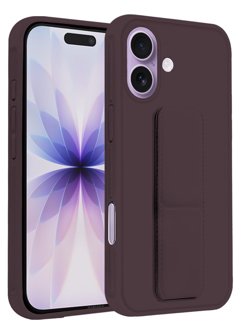 CATANES 2 Packs Premium PU Leather Case for iPhone 17 with Stand Function Shockproof and Anti Scratch Finger Grip with Privacy Screen Protector - Image 3