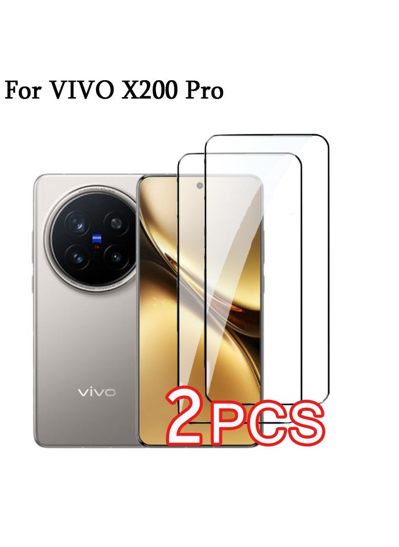 Generic 2 Pack for VIVO X200 Pro Tempered Glass Screen Protector, Ultra HD Tempered Glass Film, 9H Hardness, Anti-Scratch, Bubble Free  - Image 1
